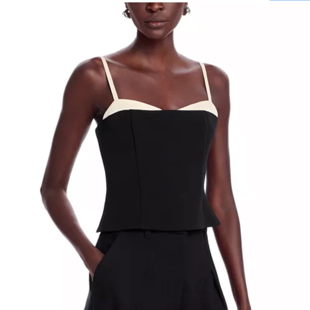 NWT French Connection Azra Twill Corset Top size 6